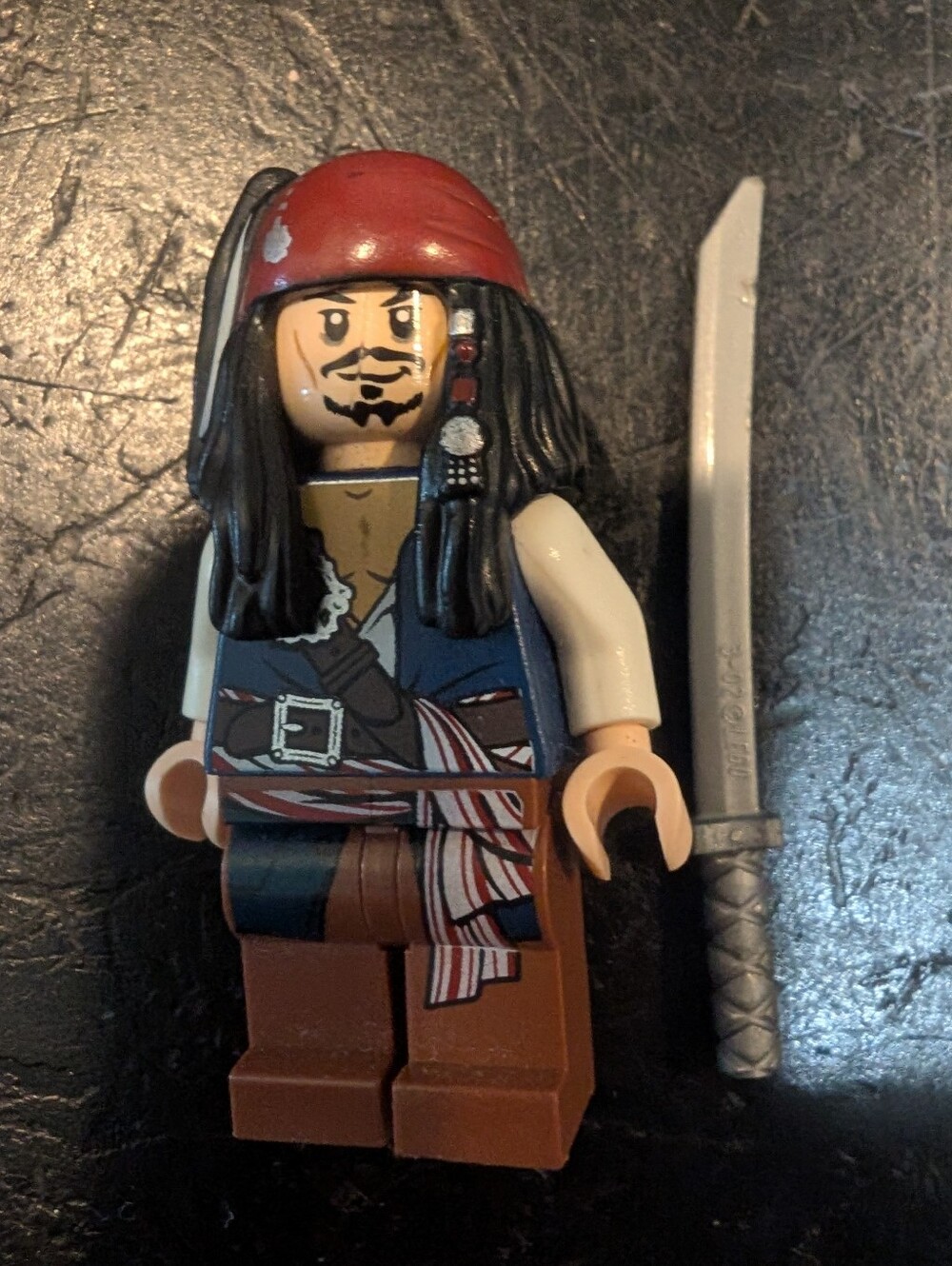 Lego Jack Sparrow Minifigure Pirates Of The Caribbean Minifigure